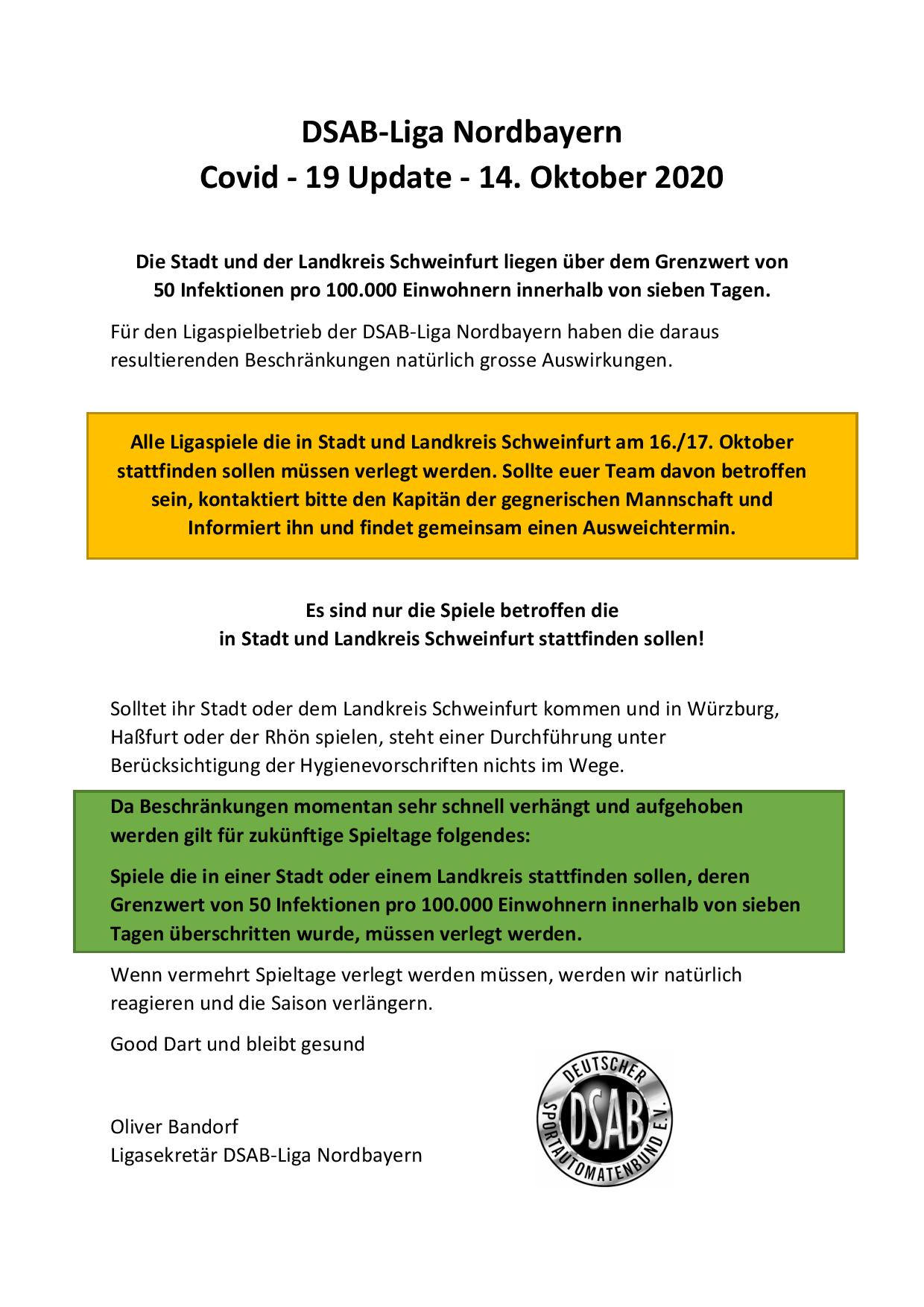 liga covid 19 update